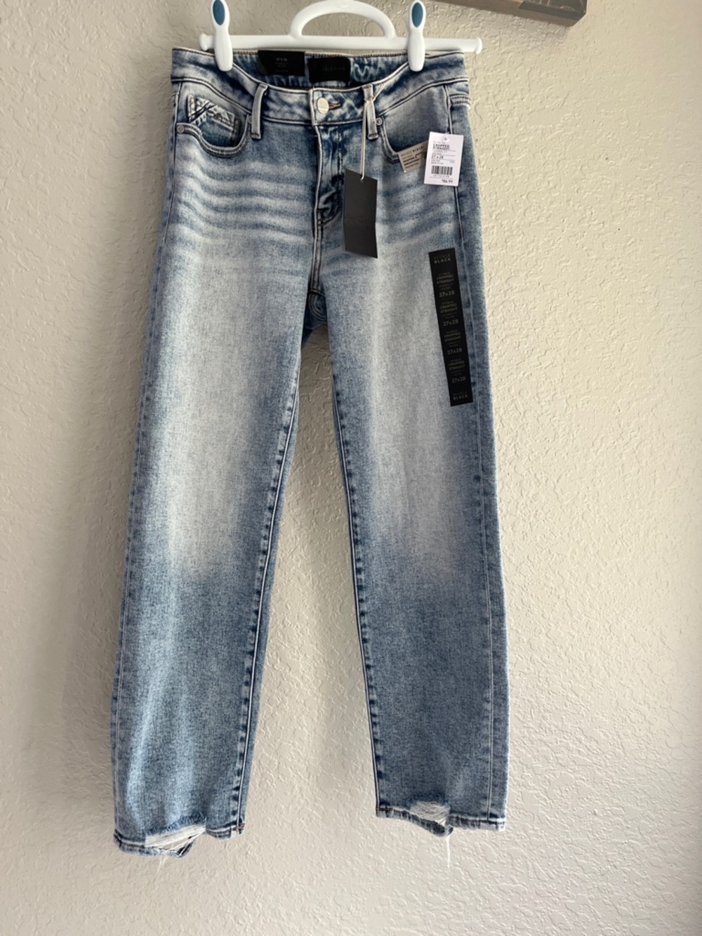 NWT Buckle Mid Rise Cropped Straight Jeans size 27x28